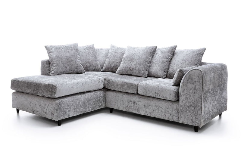 Heidi Left Hand Facing Corner Sofa - Light Grey