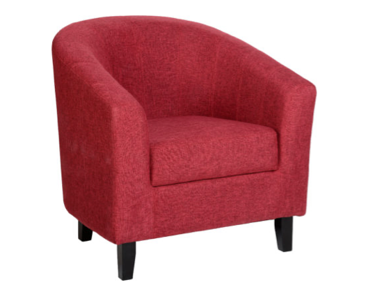 Tabitha Tub Chair - Red Fabric
