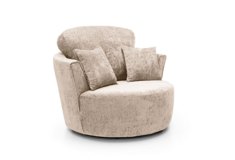Heidi Swivel Chair - Cream