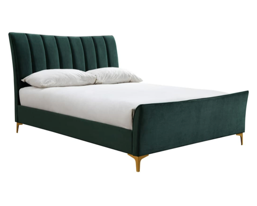Cora King Size Bed - Green