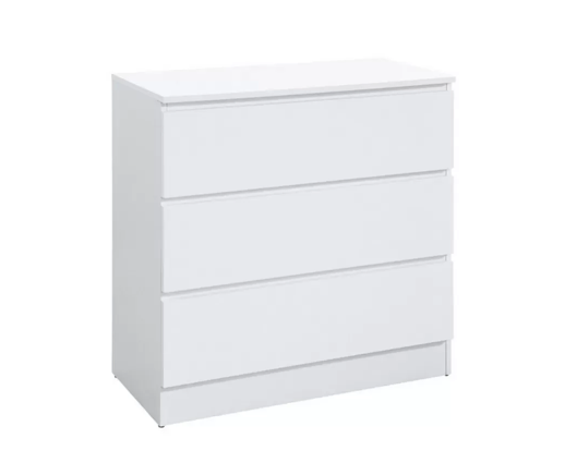 Oslo 3 Drawer Chest- White