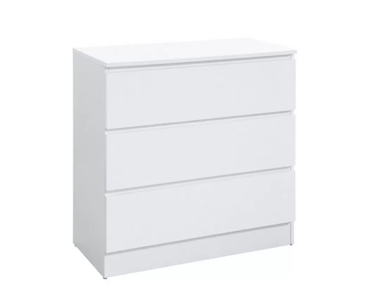 Oakley 3 Drawer Chest- White