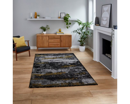 Carter Black/Gold - 120cm x 170cm