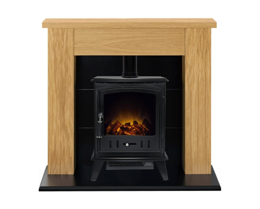 Cyra Stove Suite in Oak, 39 Inch