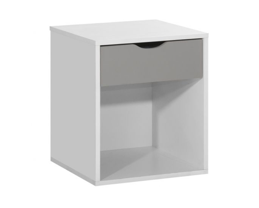 Atrix Nightstand with 1 Drawer-Grey