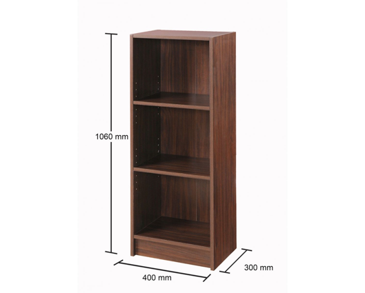 Medium Narrow Bookcase-Walnut