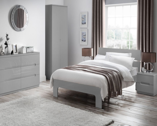 Empire Bed 150cm - Grey