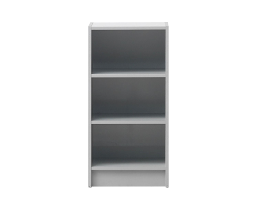 Traditional Small Narrow Bookcase-Grey