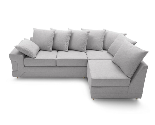 Poppy Right Hand Facing Corner Sofa - Light Grey