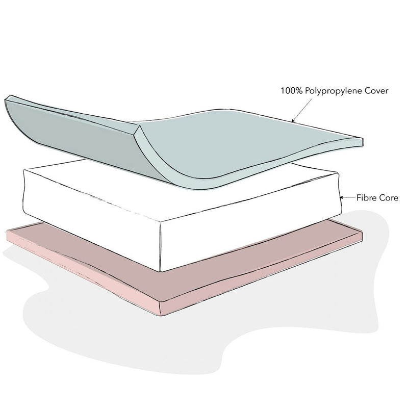 Fibre Space Saver Cot Mattress-100 x 50cm