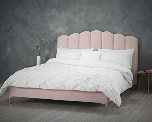 Walker Kingsize Bed Pink