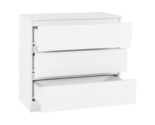 Marcus 3 Drawer Chest - White