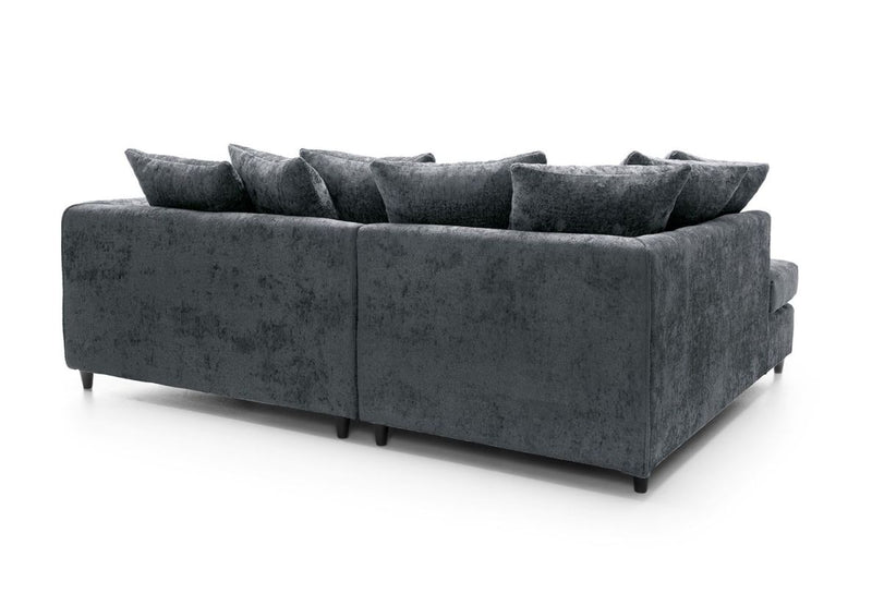 Heidi Left Hand Facing Corner Sofa - Dark Grey