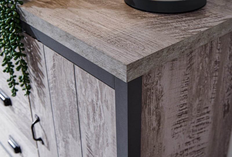 Boston 2 door 3 drawer sideboard grey