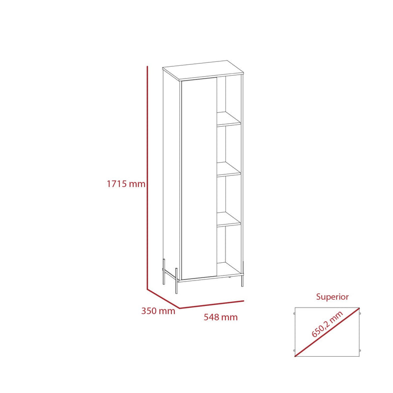 Dexter Tall Storage & Display Cabinet