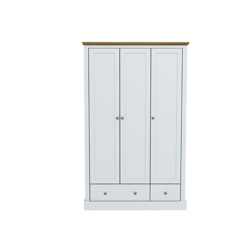Dagwood 3 Door 2 Drawer Wardrobe White