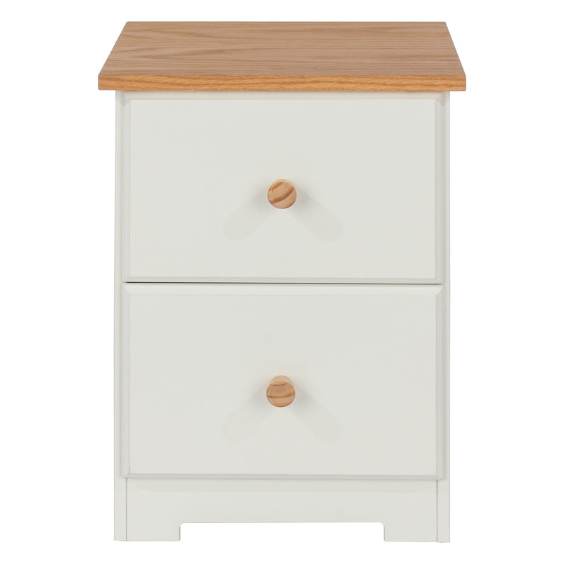 Colorado 2 Drawer Compact Bedside Cabinet