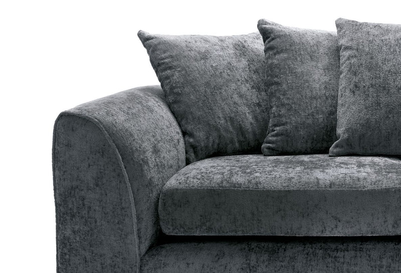 Harriet 3 Seater Sofa - Dark Grey