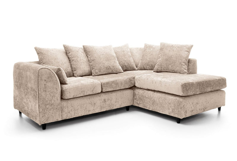 Harriet Right Hand Facing Corner Sofa - Cream