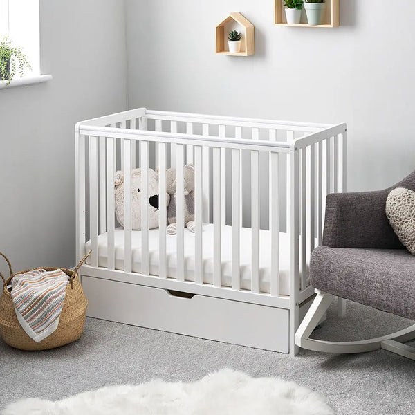Space Saver Cot Under Drawer Eco Plus Foam Mattress White