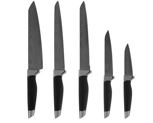 Presto 5 Piece Damascus Patterned Knife Set