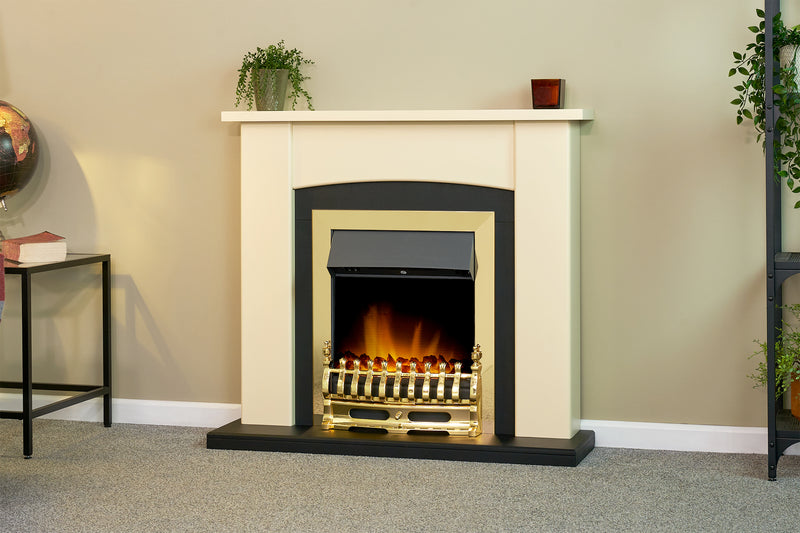 Hilton Fireplace Suite in Cream 39 inch