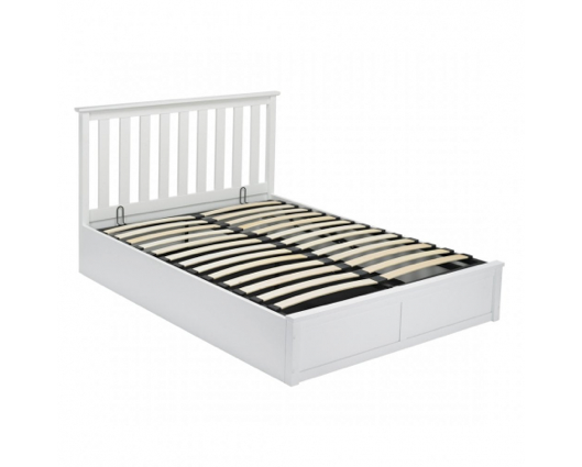 Olave Double Bed White