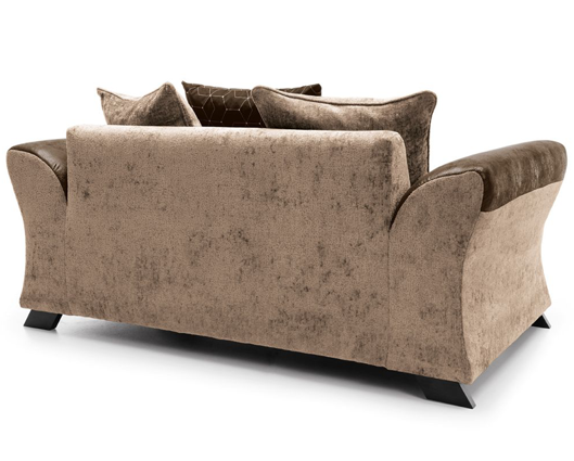 Francisco 2 Seater Sofa - Brown & Beige 