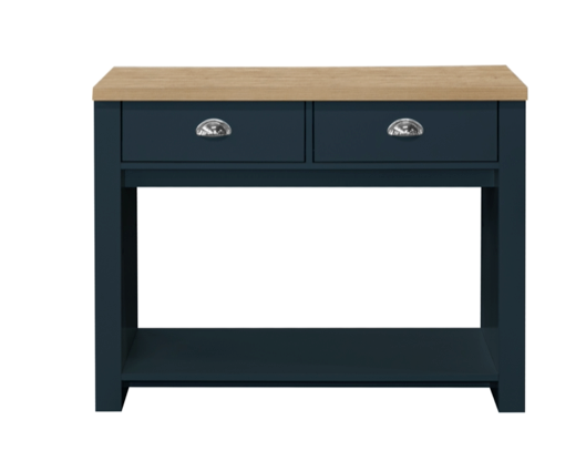 Harper 2 Drawer Console Table-Navy