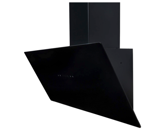 SIA TAG90BL 90cm Angled Touch Control Cooker Hood Extractor Fan Black