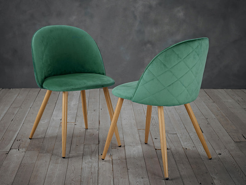 Venice Dining Chairs Green (PK 2)