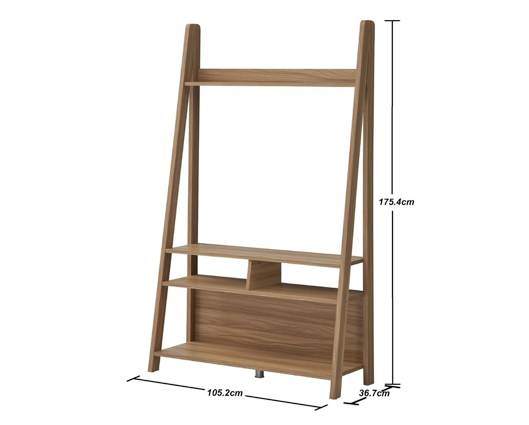 Ladder TV Cabinet-Oak