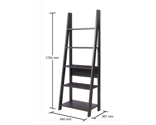 Ladder Bookcase-Black