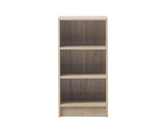 Traditional Small Narrow Bookcase-Oak