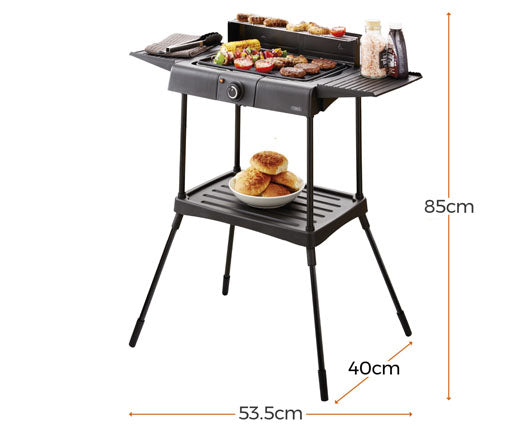 Tower Standing Electric BBQ Grill Black