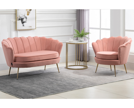 Ariel 2 Seater Sofa - Coral