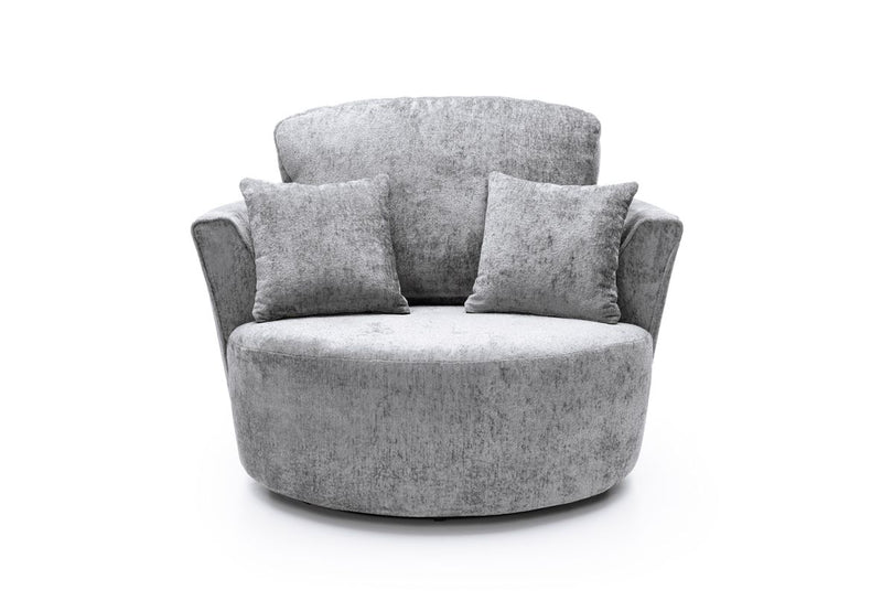 Heidi Swivel Chair - Light Grey