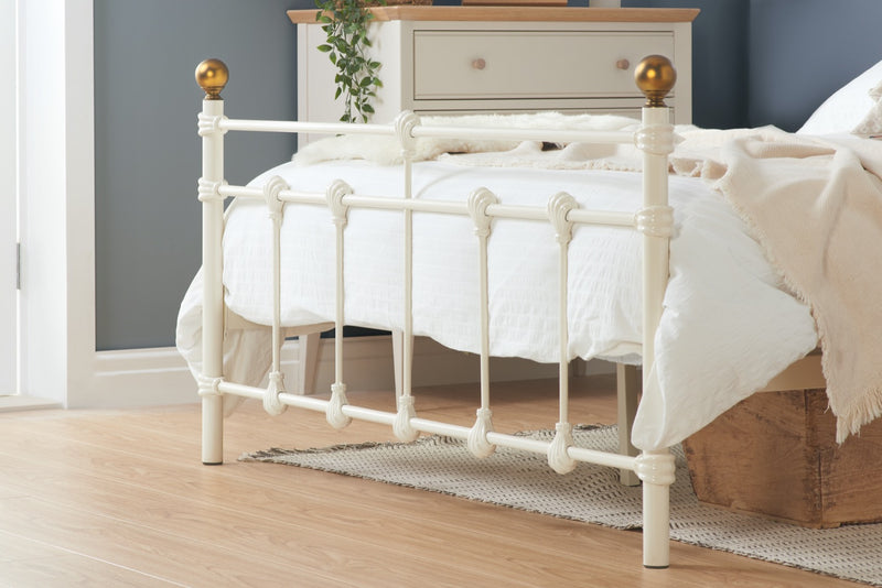 Athens Small Double Bed - Cream
