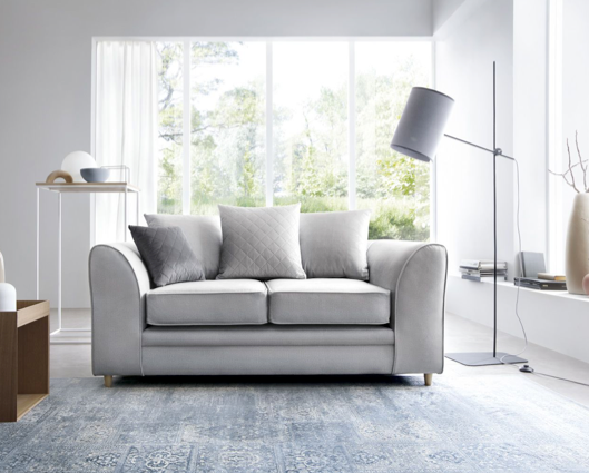 Chicago 2 Seater Sofa - Light Grey