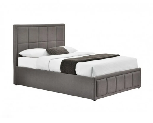 Harrison Double Ottoman Bed-Grey