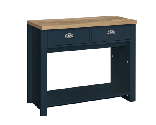 Harper 2 Drawer Console Table-Navy