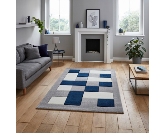 Brooke  Grey/Navy - 120cm x 170cm