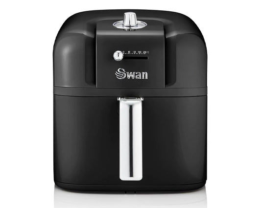 Swan 6L Retro Manual Air Fryer Black