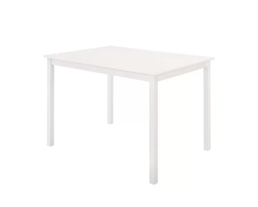 Carter Dining Table & 6 Ladder Chairs- White