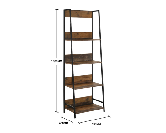 Burr Bookcase with 4 Shelves