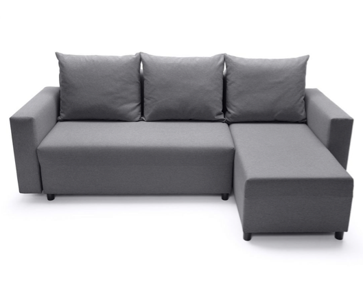 Oslo Right Hand Facing Corner Sofa - Dark Grey
