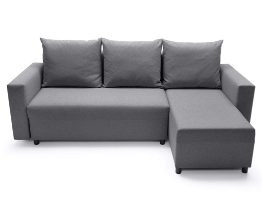 Otto Right Hand Facing Corner Sofa - Dark Grey