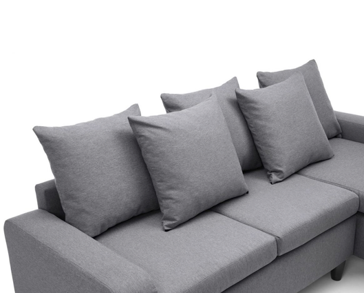 Noah Right Hand Facing Corner Sofa - Dark Grey