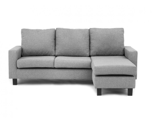 Cora Right Hand Facing Corner Sofa - Light Grey