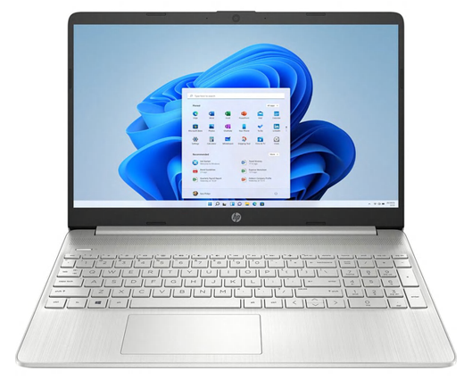 HP 15.6" Laptop - AMD Ryzen 3, 128 GB SSD, Silver